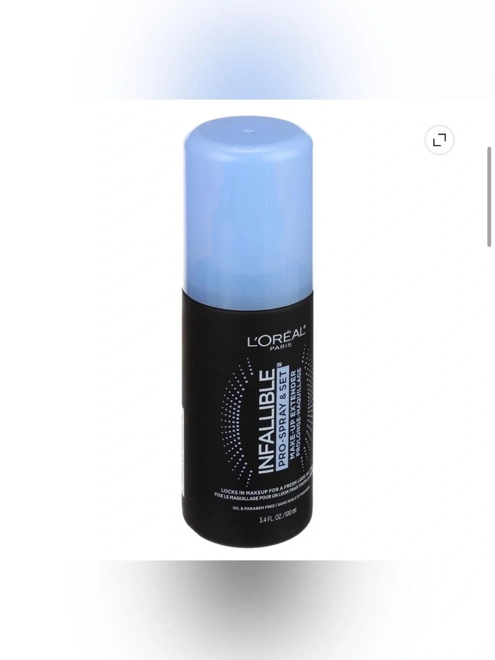 L’Oréal New Infallible Pro-Spray & Set Makeup Setting Spray - Light Blue